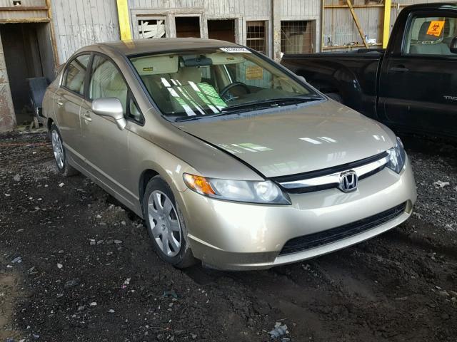 1HGFA16548L091978 - 2008 HONDA CIVIC LX GOLD photo 1