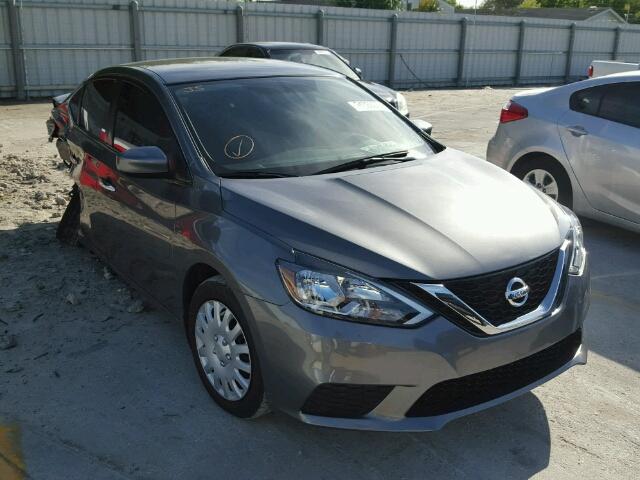 3N1AB7AP7GY227126 - 2016 NISSAN SENTRA GRAY photo 1