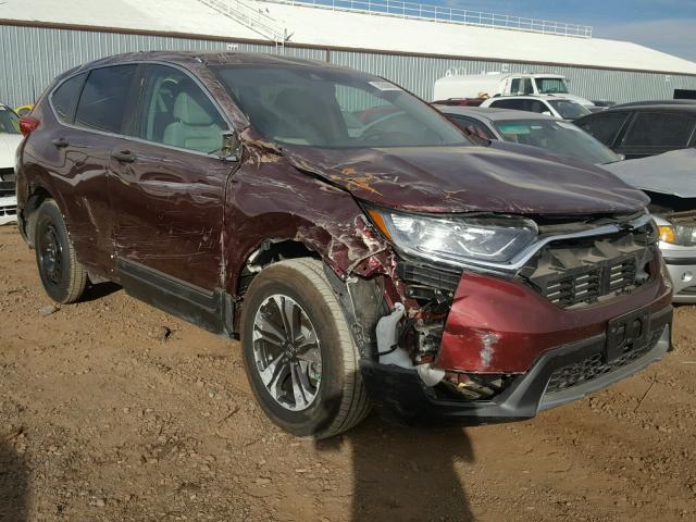 2HKRW5H38HH403532 - 2017 HONDA CR-V LX MAROON photo 1