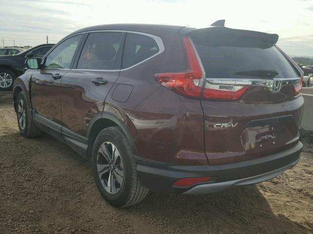 2HKRW5H38HH403532 - 2017 HONDA CR-V LX MAROON photo 3