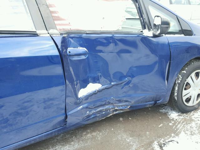 JHMGE88299S042039 - 2009 HONDA FIT BLUE photo 9