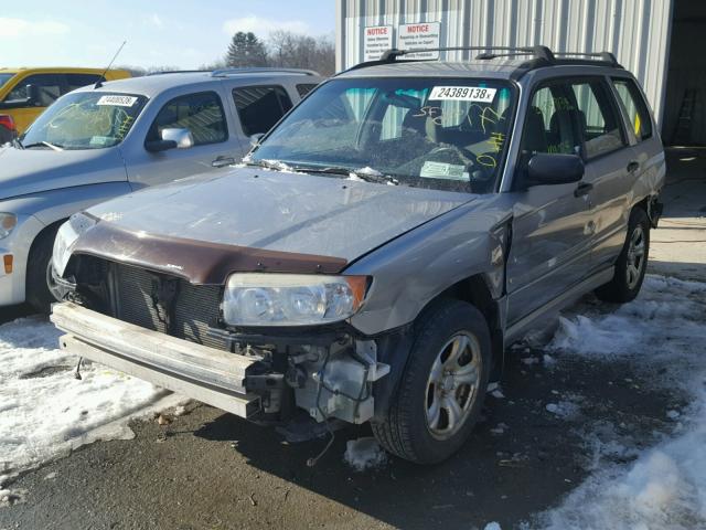 JF1SG63657H700587 - 2007 SUBARU FORESTER 2 SILVER photo 2