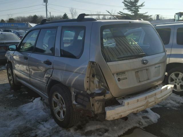 JF1SG63657H700587 - 2007 SUBARU FORESTER 2 SILVER photo 3