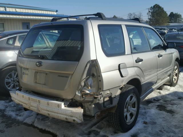 JF1SG63657H700587 - 2007 SUBARU FORESTER 2 SILVER photo 4