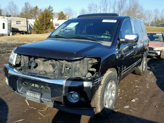 5N1AA08C57N719267 - 2007 NISSAN ARMADA SE BLACK photo 2