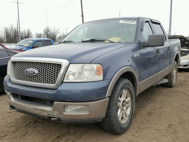 1FTPW145X4KA06892 - 2004 FORD F150 SUPER BLUE photo 2