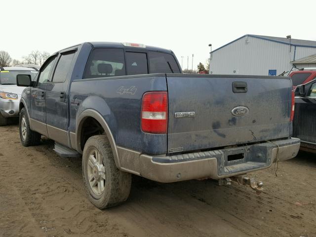 1FTPW145X4KA06892 - 2004 FORD F150 SUPER BLUE photo 3