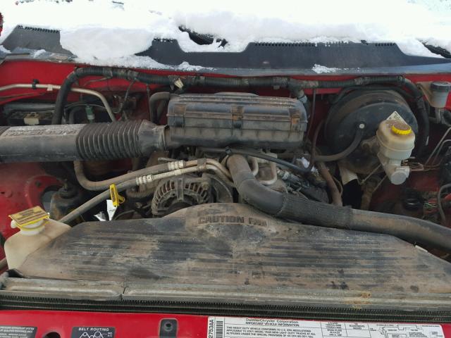 3B7KF26Z11M251360 - 2001 DODGE RAM 2500 RED photo 7