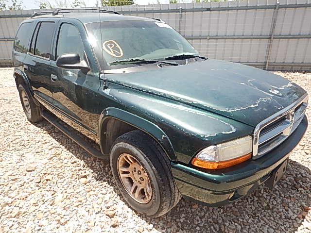 1B4HR48N12F136263 - 2002 DODGE DURANGO SL GREEN photo 1