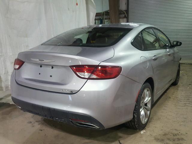 1C3CCCBB6FN634613 - 2015 CHRYSLER 200 S GRAY photo 4