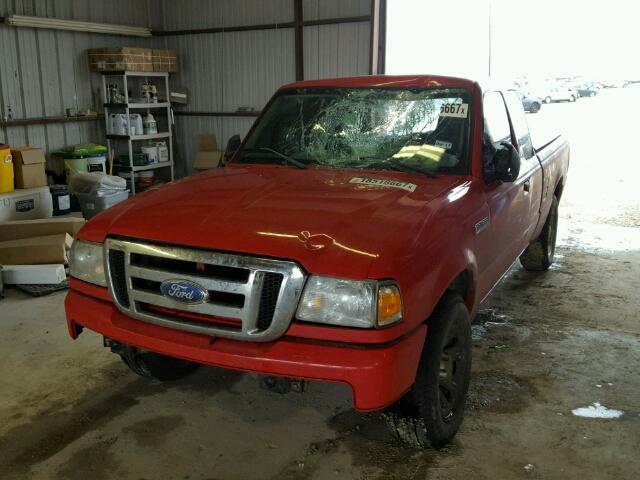 1FTYR44U78PA87962 - 2008 FORD RANGER SUP RED photo 2