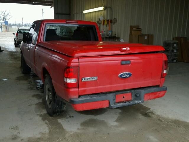 1FTYR44U78PA87962 - 2008 FORD RANGER SUP RED photo 3