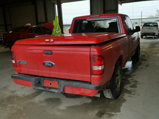 1FTYR44U78PA87962 - 2008 FORD RANGER SUP RED photo 4