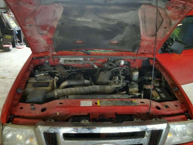 1FTYR44U78PA87962 - 2008 FORD RANGER SUP RED photo 7