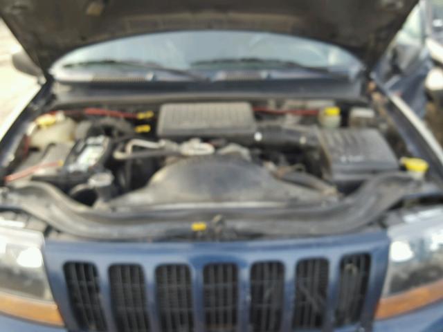 1J4GW58N5YC302933 - 2000 JEEP GRAND CHER BLUE photo 7