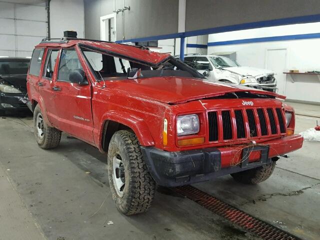 1J4FF48S91L518804 - 2001 JEEP CHEROKEE S RED photo 1