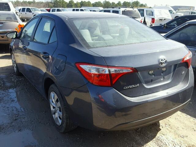 5YFBURHEXFP254511 - 2015 TOYOTA COROLLA L GRAY photo 3