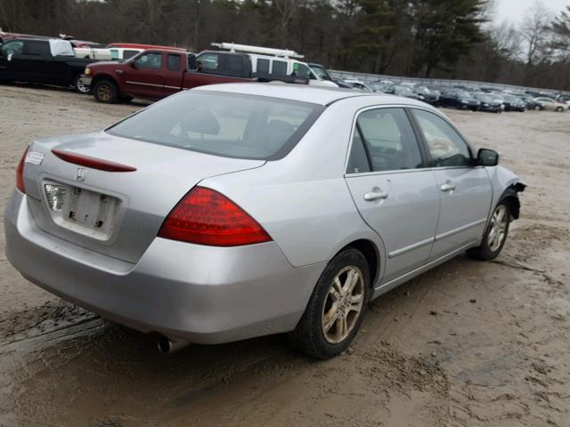 1HGCM56376A019181 - 2006 HONDA ACCORD SE SILVER photo 4