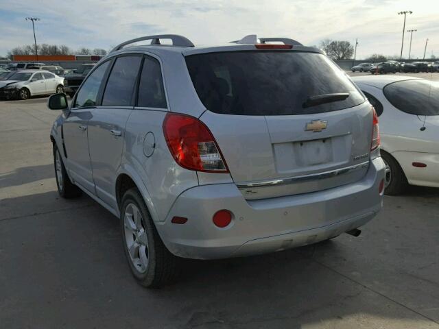 3GNAL4EK0ES651603 - 2014 CHEVROLET CAPTIVA LT SILVER photo 3