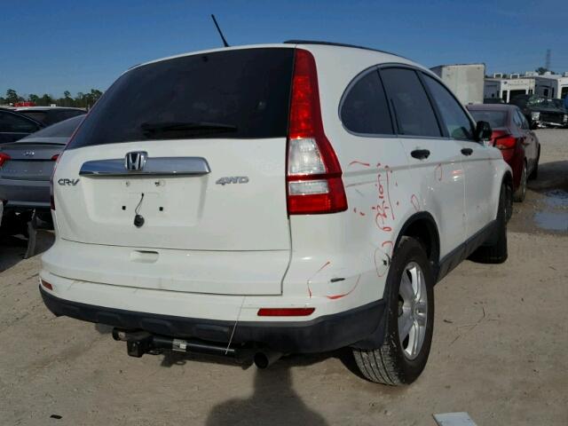 3CZRE4H5XAG705072 - 2010 HONDA CR-V EX WHITE photo 4