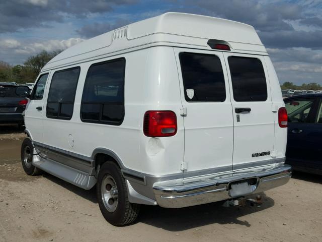 2B6HB11YX2K144085 - 2002 DODGE RAM VAN B1 WHITE photo 3