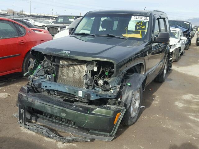 1J4PN2GK9BW553341 - 2011 JEEP LIBERTY SP GREEN photo 2