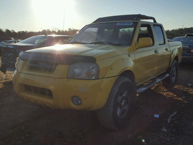 1N6ED27T91C350827 - 2001 NISSAN FRONTIER C YELLOW photo 2