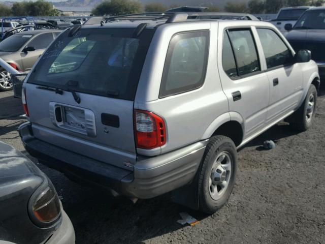 4S2CK58D714322628 - 2001 ISUZU RODEO S GRAY photo 4