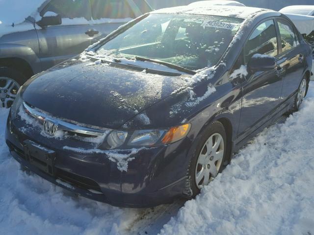 1HGFA16536L120058 - 2006 HONDA CIVIC LX BLUE photo 2