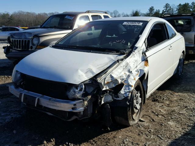 2HGFG12689H534497 - 2009 HONDA CIVIC LX WHITE photo 2