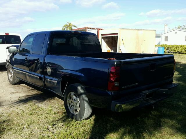 2GCEC19W9Y1326129 - 2000 CHEVROLET SILVERADO BLUE photo 3