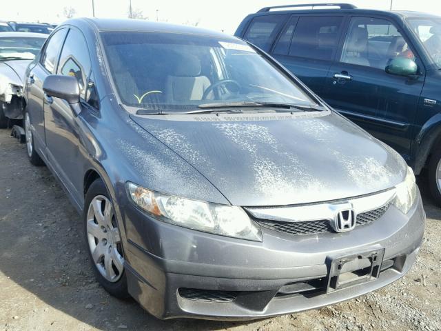 2HGFA1F55AH500234 - 2010 HONDA CIVIC LX GRAY photo 1