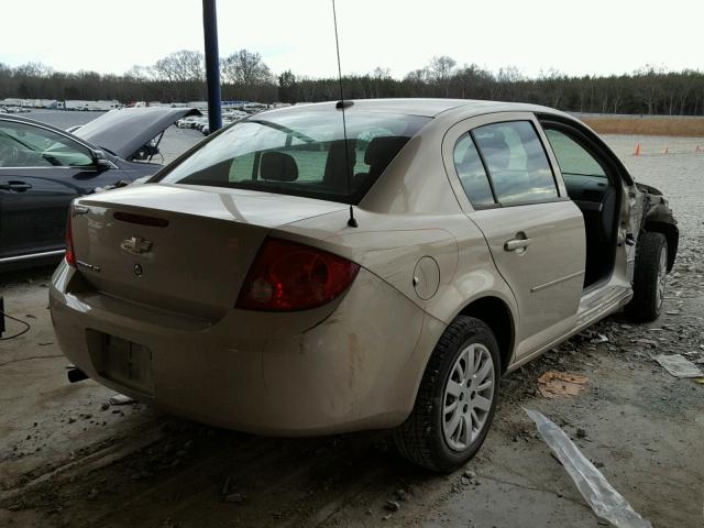 1G1AT58H997209639 - 2009 CHEVROLET COBALT LT GOLD photo 4