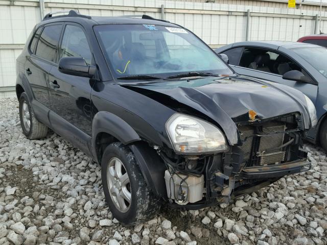 KM8JN12D25U096088 - 2005 HYUNDAI TUCSON GLS BLACK photo 1