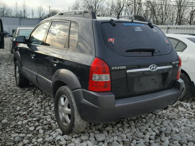 KM8JN12D25U096088 - 2005 HYUNDAI TUCSON GLS BLACK photo 3