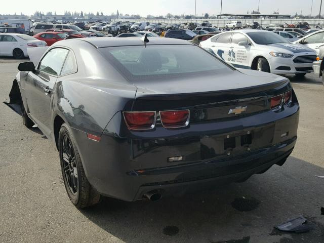 2G1FA1E36D9178516 - 2013 CHEVROLET CAMARO LS BLACK photo 3