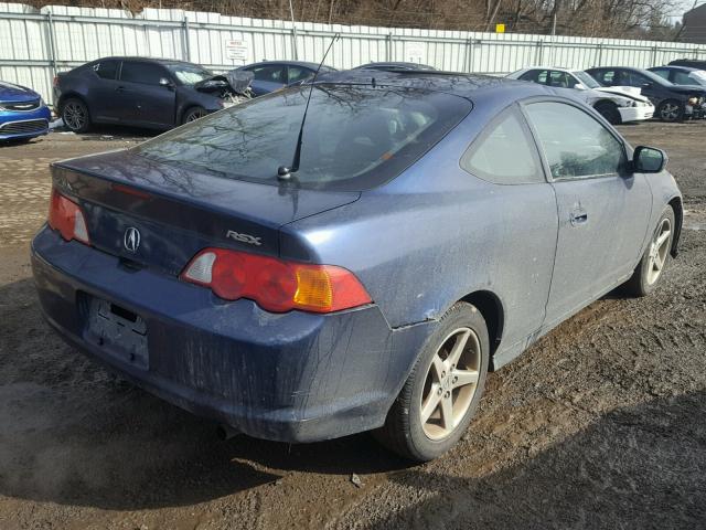 JH4DC53873C008377 - 2003 ACURA RSX BLUE photo 4