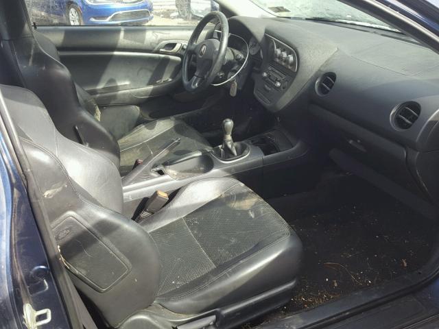 JH4DC53873C008377 - 2003 ACURA RSX BLUE photo 5