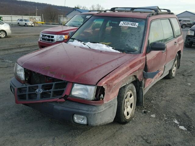 JF1SF6351XH707899 - 1999 SUBARU FORESTER L MAROON photo 2