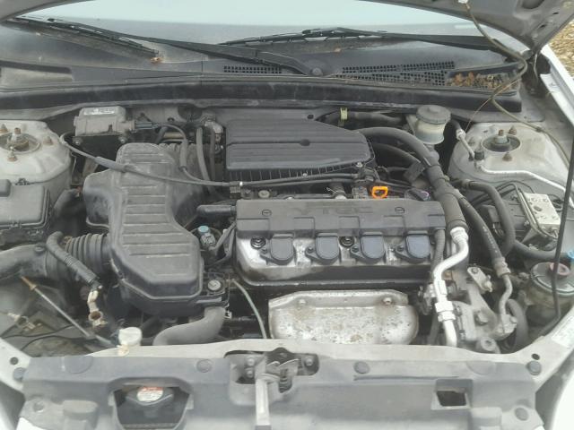 1HGEM229X2L046553 - 2002 HONDA CIVIC EX ვერცხლისფერი ფოტო 7