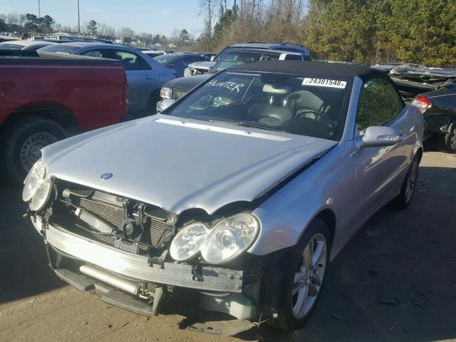 WDBTK56H66F189100 - 2006 MERCEDES-BENZ CLK 350 SILVER photo 2