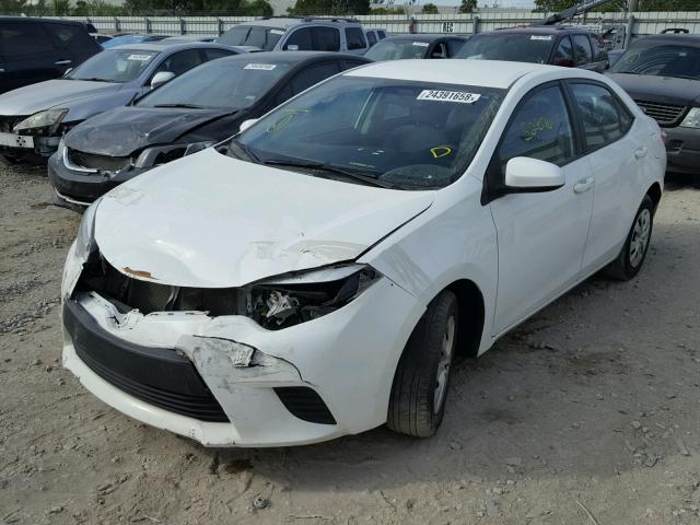 2T1BURHE0FC280762 - 2015 TOYOTA COROLLA L WHITE photo 2