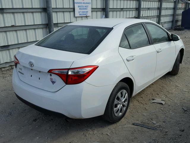 2T1BURHE0FC280762 - 2015 TOYOTA COROLLA L WHITE photo 4