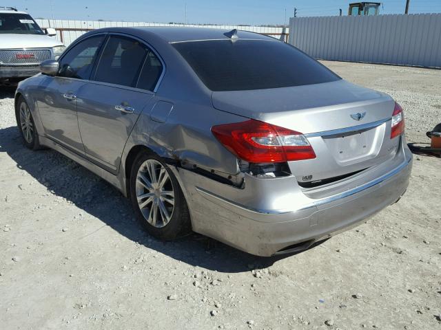 KMHGC4DD5CU152035 - 2012 HYUNDAI GENESIS 3. SILVER photo 3