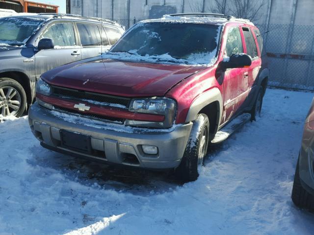 1GNDT13S522204707 - 2002 CHEVROLET TRAILBLAZE RED photo 2