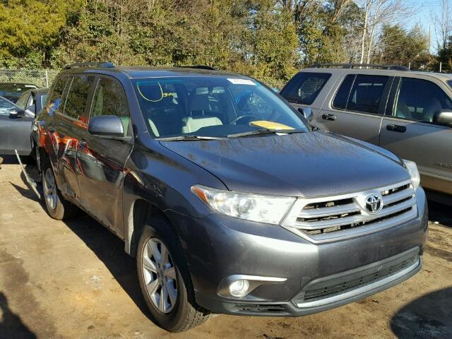 5TDZK3EH9CS065562 - 2012 TOYOTA HIGHLANDER GRAY photo 1