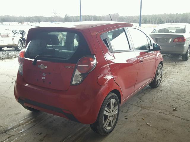KL8CD6S9XFC735942 - 2015 CHEVROLET SPARK 1LT Красный фото 4