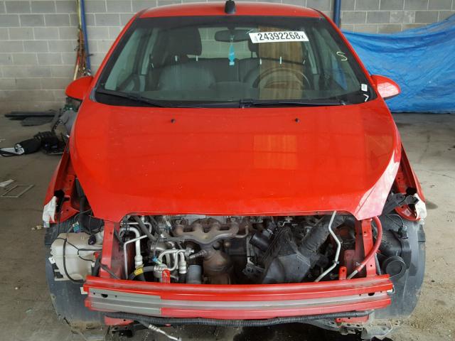 KL8CD6S9XFC735942 - 2015 CHEVROLET SPARK 1LT Красный фото 9