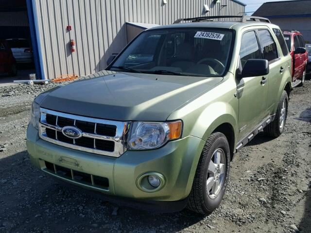 1FMCU03168KC91198 - 2008 FORD ESCAPE XLT GREEN photo 2