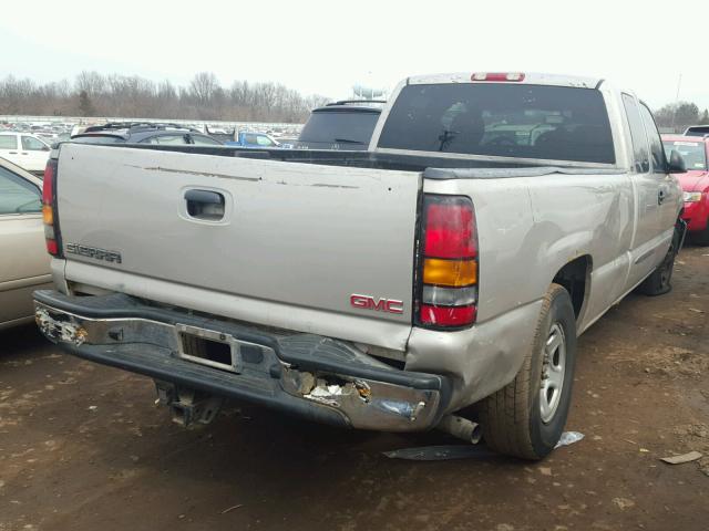 1GTEK19T44E262387 - 2004 GMC NEW SIERRA SILVER photo 4